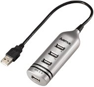 Hama USB 2.0 HUB 4 port ezüst - USB Hub