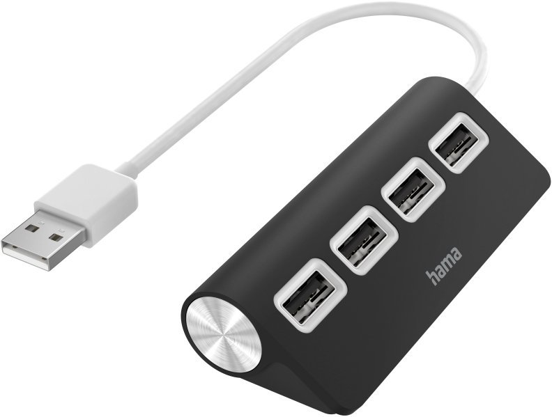 HAMA USB 2.0 HUB (4 DB USB PORT) Fekete