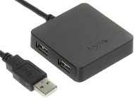 Hama USB 2.0 4 port, fekete - USB Hub