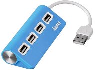 Hama USB 2.0 HUB 4 Port blau - USB Hub