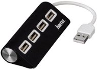 Hama USB 2.0 4 portos fekete USB hub - USB Hub