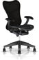 Office Chair Herman Miller Mirra with Backrest Butterfly, For Soft Floors - Black - Kancelářská židle