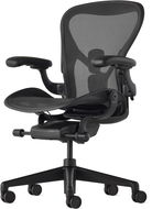 HERMAN MILLER Aeron, velikost B, pro tvrdé podlahy - černá - Kancelářská židle