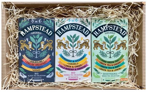 Hampstead Tea London gift box selection of herbal, green and black teas 60pcs - Tea - Main image