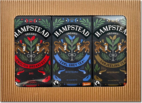 Hampstead Tea BIO Gift pack selection of black teas 3 × 20 pcs - Tea - Main image