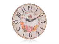 HOME DECOR Nástěnné hodiny Rose 34 cm - Wall Clock