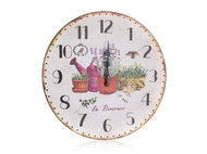 HOME DECOR Nástěnné hodiny Lavender 34 cm - Wall Clock