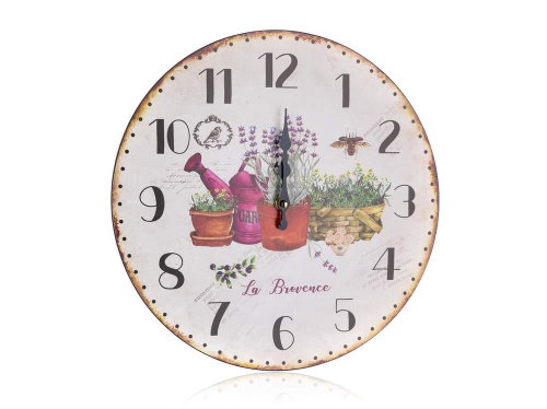 HOME DECOR Nástěnné hodiny Lavender 34 cm - Wall Clock - Main image