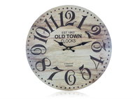 HOME DECOR Nástěnné hodiny Old Town 34 cm - Wall Clock