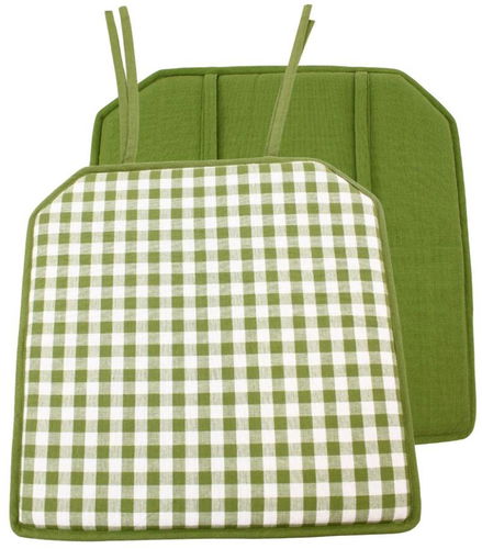 Home Elements Podsedák 40 × 40 cm, Zelené káro - Sedací polštář - Hlavní obrázek