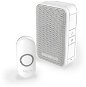 Honeywell DC311N Wireless Doorbell Series 3, 4 Melodies, Portable Base White, Push-Button Design - Doorbell