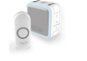 Honeywell DC515N Wireless Doorbell Series 5, 150 m, 6 Melodies, Portable Base White, Push-Button Design - Doorbell