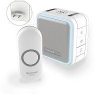 Honeywell DC515NP2 Wireless Doorbell Series 5, 150 m, 6 Melodies, Socket Base White, Push-Button Design - Doorbell