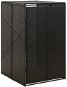 SHUMEE Přístřešek na popelnici 70 × 80 × 117 cm, polyratan, černý  - Bin Shed