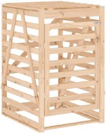 SHUMEE Úložný box na popelnici 84 × 90 × 128,5 cm, masivní borové dřevo - Prístrešok na smetné nádoby