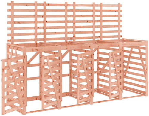 SHUMEE Úložný box na čtyři popelnice, masivní dřevo douglasky - Bin Shed - Main image