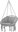 Aga Hanging armchair MR4510, light grey