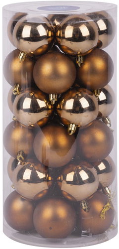 STRENDPRO MagicHome Christmas decorations - balls, copper, diameter 6 cm, 30 pcs - Christmas Ornaments - Main image