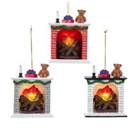 KURT ADLER Fireplace ornament with battery 1 piece - Christmas Ornaments