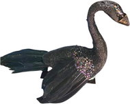 COLMORE BY DIGA Ornament black swan clip attachment - Christmas Ornaments
