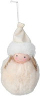 H&L Hanging decoration 13 cm Girl with hat, cream - Christmas Ornaments