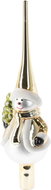 H&L Christmas tree topper Snowman, gold - Christmas Ornaments