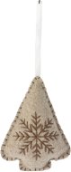 H&L Závěsná vánoční dekorace Strom, 10 cm, světlehnědá - Vánoční ozdoby