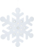 H&L Christmas decoration LED snowflake, Hangdeco, white, 35 cm - Christmas Decoration