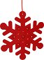 H&L Sněhová vločka LED Hangdeco, 35 cm, filc, červená - Vánoční osvětlení