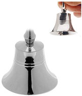 H&L Vánoční zvonek, 11 cm, stříbrný, varianta D - Christmas Decoration