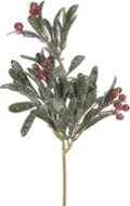 H&L Větvička zelená s bobulemi, 34 cm, varianta C - Vánoční dekorace