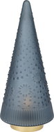 H&L LED Christmas decoration - glass tree, blue, 37 cm - Christmas Decoration