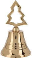 H&L Zlatý vánoční zvonek 10 cm, stromek - Christmas Decoration