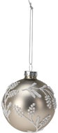 H&L Christmas glass flask 8 cm, shiny bronze - Christmas Ornaments