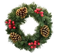 Christmas Wreath Dommio Věnec zelený zdobený bezinkami O30 cm - Vánoční věnec