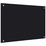 Shumee Kuchyňský panel černý 70 × 50 cm tvrzené sklo - Panel za kuchyňskou linku