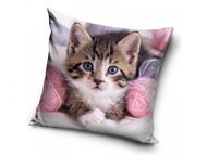 Carbotex Pillowcase Kitten with balls 40 × 40 cm - Pillowcase