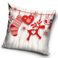 Carbotex Christmas cover Red ornaments 40 × 40 cm - Pillowcase