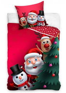 Carbotex Christmas bed linen cotton Greetings from the North Pole 140 × 200, 70 × 90 cm - Children's Bedding