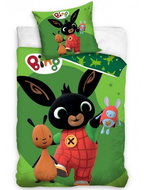 Carbotex Linen Backpack Bing and Superhero Hoppity 140 × 200, 70 × 90 cm - Children's Bedding