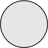 Zrkadlo Shumee Nástenné okrúhle čierne 40 cm - Zrcadlo
