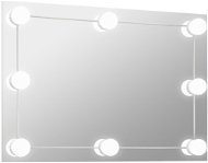 Shumee Nástěnné s LED osvětlením obdélníkové sklo - Zrcadlo