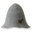 Grey, wool with embroidery broomstick