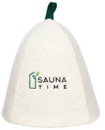 Sotra Saunová čepice s výšivkou Sauna time, vlna - Sauna Hat