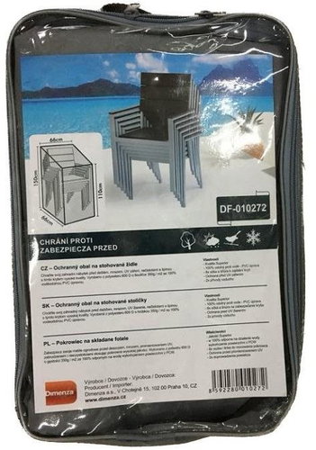 DIMENZA Protective cover for stacked chairs - Garden Furniture Cover - Main image