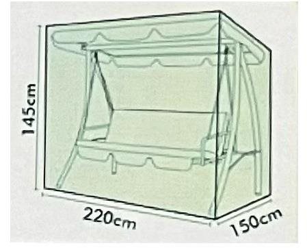 DIMENZA Protective cover for garden swing - Garden Furniture Cover - Main image