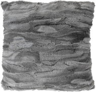 H&L Decorative pillow Furry 45 × 45 cm, grey - Pillow