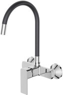 MIXXUS Dřezová baterie nástěnná s flexi výtokem PREMIUM KUBUS 005 REFL.GRAY, šedá - Tap