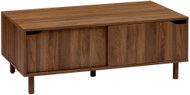 5five Simply Smart Coffee table with closed shelves SLIDY, dark wood - Coffee Table