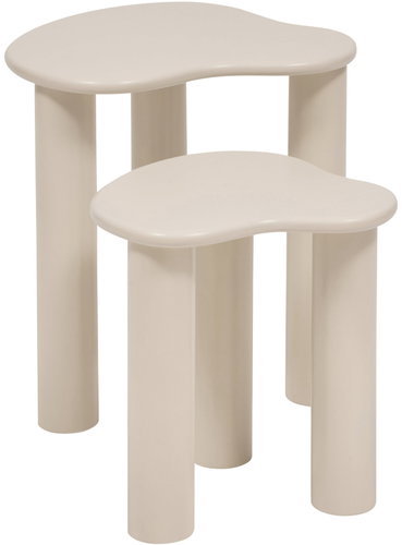 Atmosphera OLAO folding tables with organic shapes, 2 pieces - Coffee Table - Main image